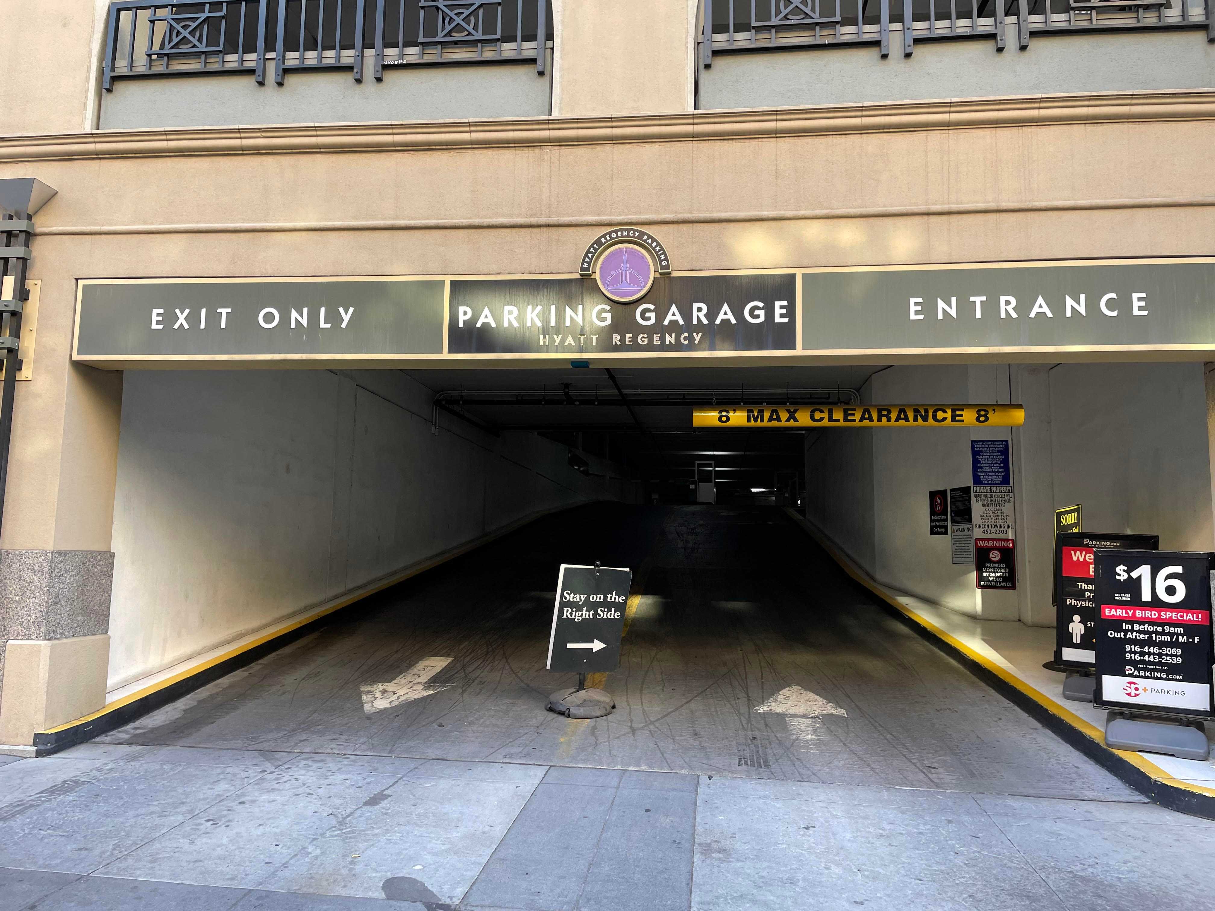 Vehicle Entrance/Exit on 12th St.